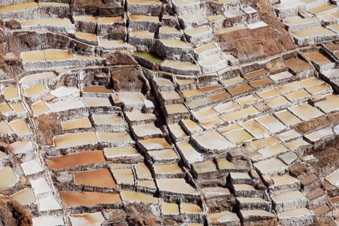 Terraces for salt extraction