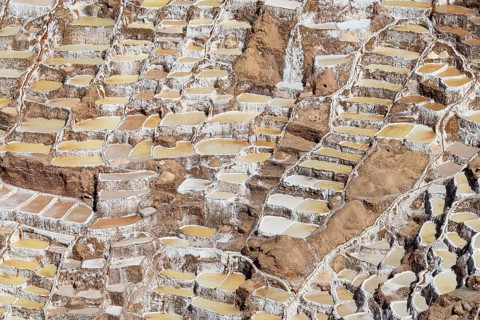 Terraces for salt extraction