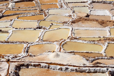 Terraces for salt extraction