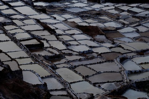 Terraces for salt extraction
