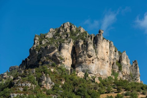 Rocks at the Tarn Gorge near Le Rozier