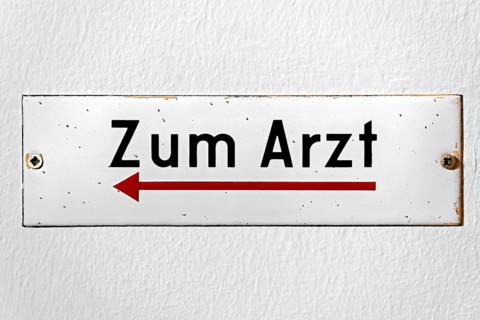 Old enamel sign
