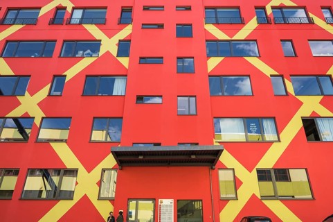 Colorful facade