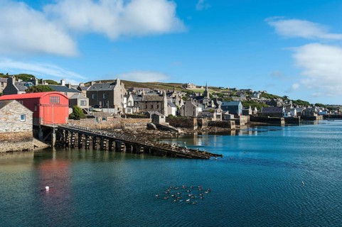 Old fishing houses by the sea