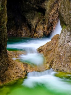 Torrent in the gorge of the Almbachklamm