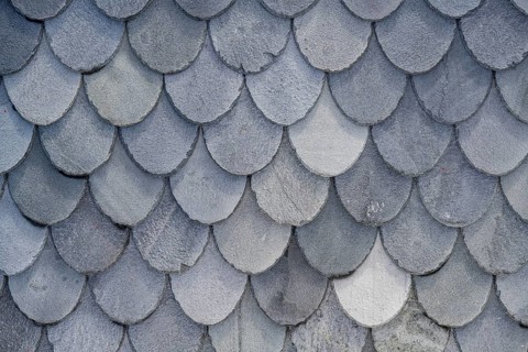Black roof shingles