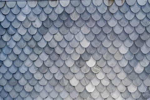 Black roof shingles