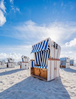 Beach chairs at the west beach