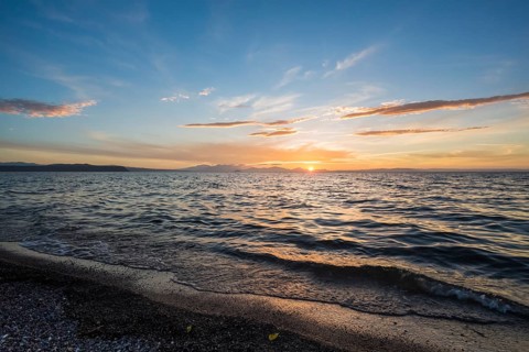 Sunset at Lake Taupo