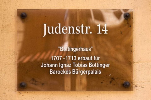 Information sign at the Boettinger House