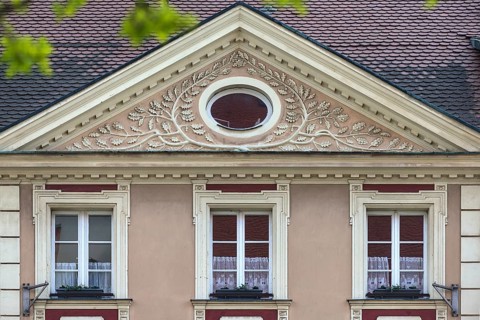 Classicist house gable 19th century