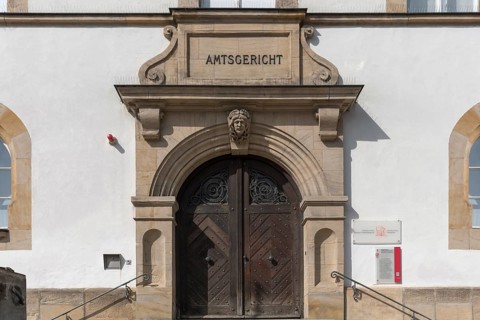 Entrance portal of the district court