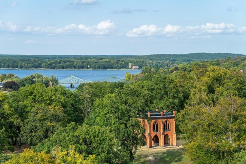 View from the Flatow Tower to the Court Arbour