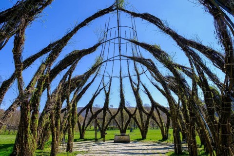 Willow Church of the Protestant Youth in Bavaria