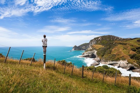Guy at a cliff
