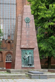 Soviet memorial in front of the Marienkirche