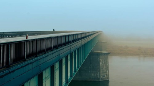 The 'Knybawski' Bridge over Vistula River