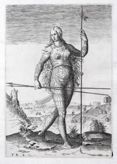 Portrait of a tattooed Pictish woman