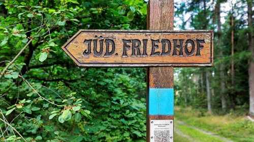 Sign in the forest