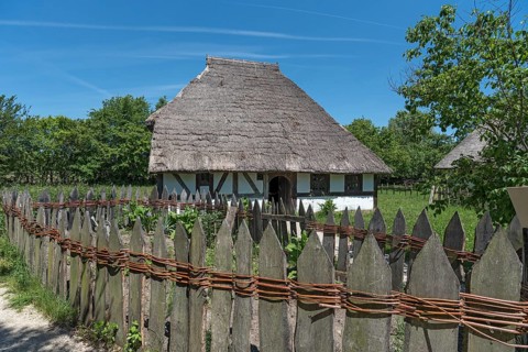 Swedish house with cottage garden
