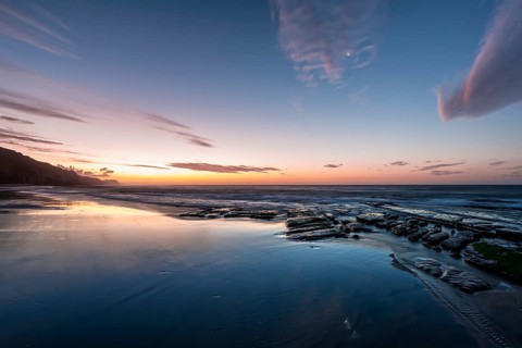 Sunset at the ocean