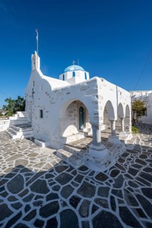 Blue and White Greek Orthodox Church Agios Nikolaos