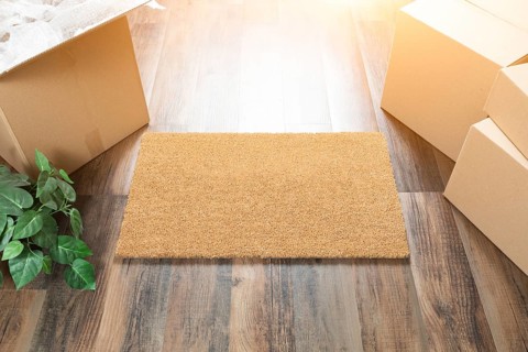 Blank welcome mat