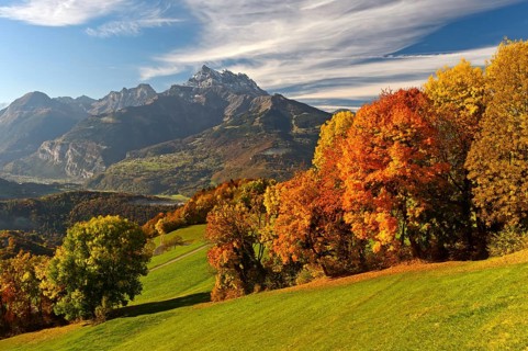 Autumn in the Swiss Chablais