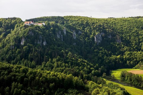 View from Eichfelsen to Wildenstein Castle