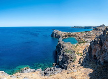 Rocky coast and Paulus Bay