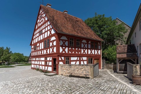 Historical half-timbered house