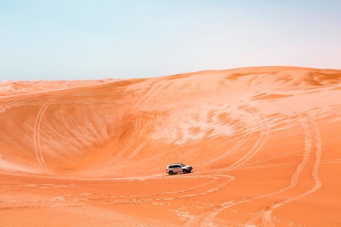 SUV in the desert