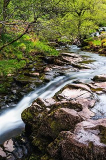 Little waterfall on the way to Blaen y Glyn Isaf Waterfall
