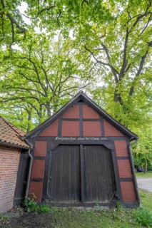 Fire engine house in the round village Satemin