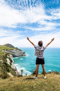 Guy at a cliff