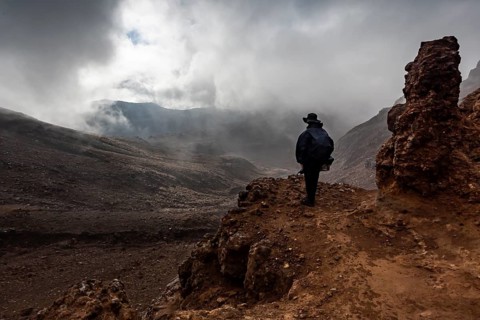Guy at Tongariro National Park