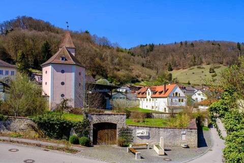 Evangelical Lutheran Margrave Church next to the former Benedictine abbey