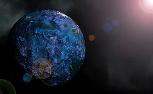 High resolution illustration of planet Uranus. The seventh planet from the Sun with the third largest diameter in our solar system
