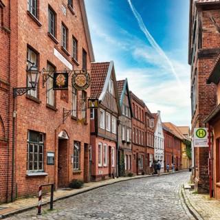 Old half-timbered houses in the Elbstrasse