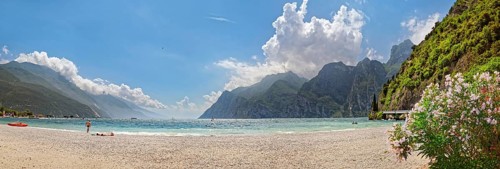 Lake Garda north shore at Linfano