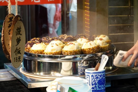 Street food stalls