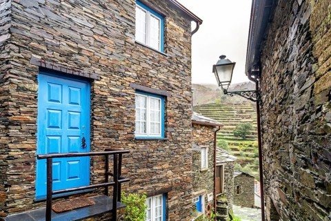 Amazing old village with schist houses