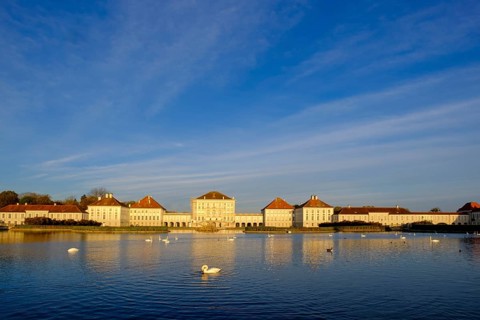 Morning atmosphere at Nymphenburg Palace