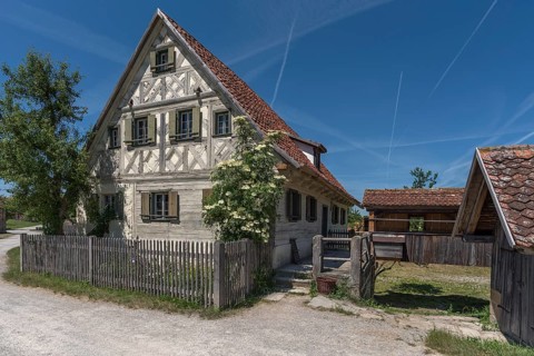 Historic farmhouse with farm garden built in 1711