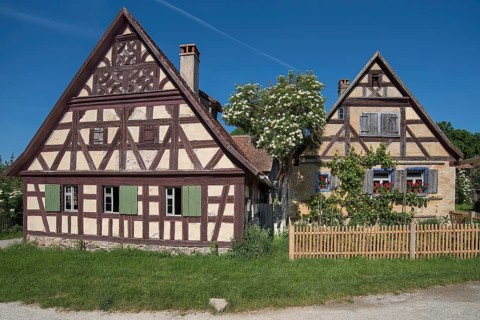 Houses of small farmers
