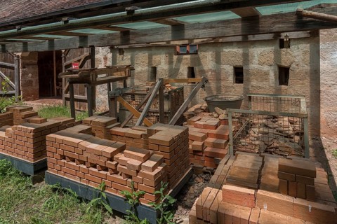Storage of fired bricks from the historical kiln