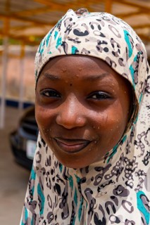 Young muslim girl posing