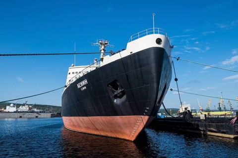 Lenin first nuclear powered icebreaker in the world