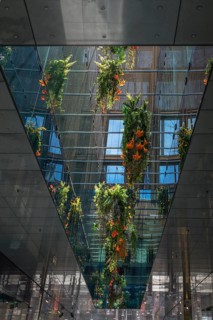 Flower decoration in the shopping arcade Fuenf Hoefe