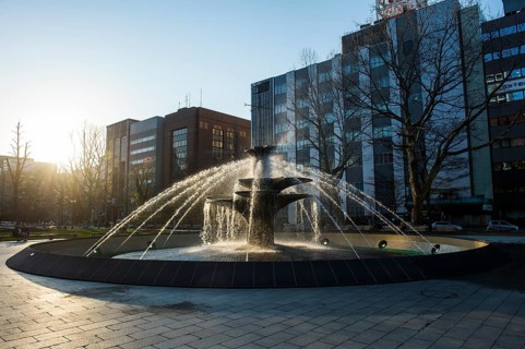 Fountain in the Odori park